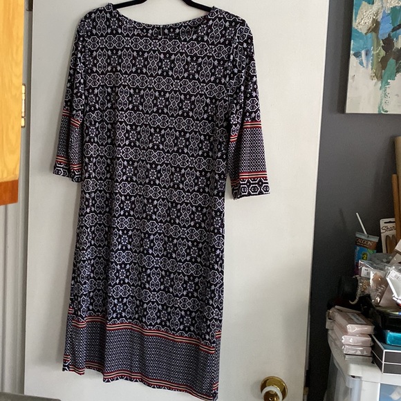 🍒 Black & White Dress!!! Coral lines!!! - Picture 6 of 9